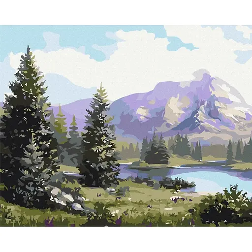 Картина по номерам на підрамнику Brushme Чудові гори - фото 1