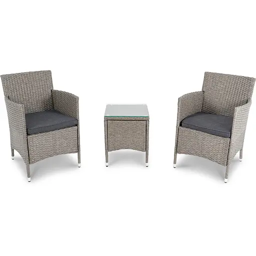 Комплект садових меблів меблі Di Volio Siena сірий/графітовий