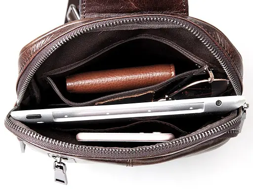 Чоловіча шкіряна сумка Vintage 20х25,5х5 см sum0012422 - фото 5