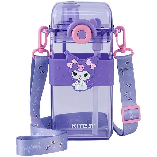 Бутылочка для воды Kite HK-1 Kuromi 500 мл фиолетовая (HK24-1203-1)