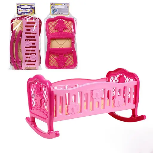 Ліжечко для ляльок Технок, рожеве, 4531 - фото 3