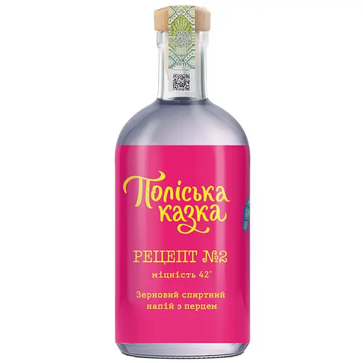 Зерновий спиртний напій з перцем Поліська казка Рецепт номер 2 42% 1.75 л
