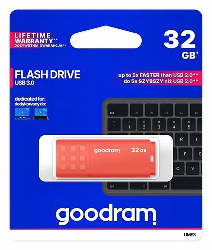 Флеш-накопичувач GoodRam USB3.0 32GB UME3 Orange (UME3-0320O0R11) - фото 3