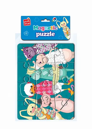 Игра развивающая Vladi Toys магнитные пазлы А5 Малыш сможет Зверята (укр)