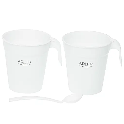 Электрочайник Adler AD 1381 дорожный 900 Вт 0.5 л 2 чашки ложка белый - фото 8