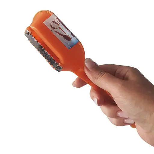 Рибочистка пластикова з контейнером 20 см, Kitchette Червоний 87517 - фото 8