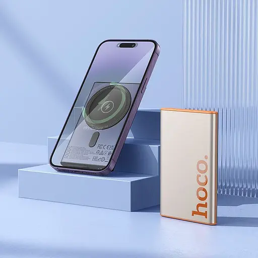 Внешний аккумулятор Hoco Q32 Bird 5000mAh 20W Titanium Gold [145010] - фото 4