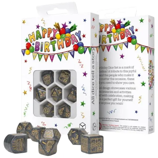 Набор кубиков Happy Birthday Dice Set: Confetti , 7 шт. (RHPB03)