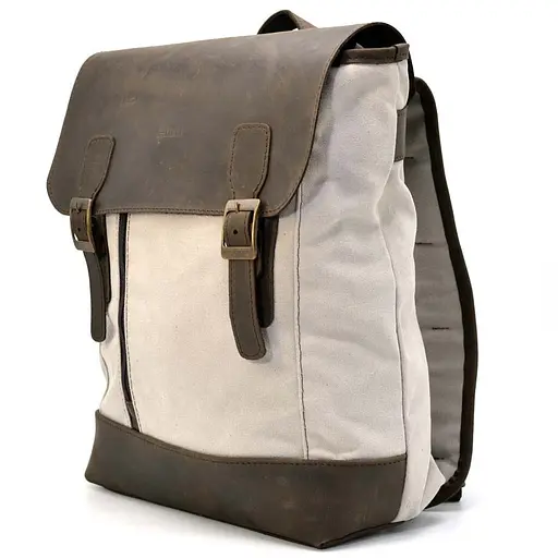 Рюкзак городской, парусина+кожа TARWA 40х30х16 см sum0028436 - фото 1