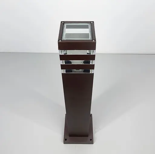 Вуличний ліхтар-стовп в корпусі кольору Coffee 60 см | Line F | Арт. 8024 60CM CF (стовп) - фото 3