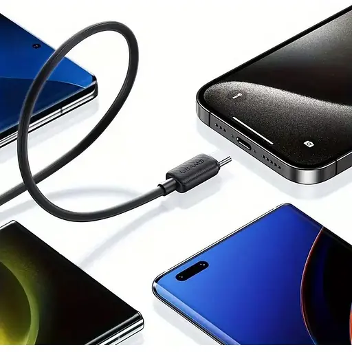 Кабель Usams US-SJ691 USB-C-USB-C 1m Black (SJ691USB01) [111163] - фото 5