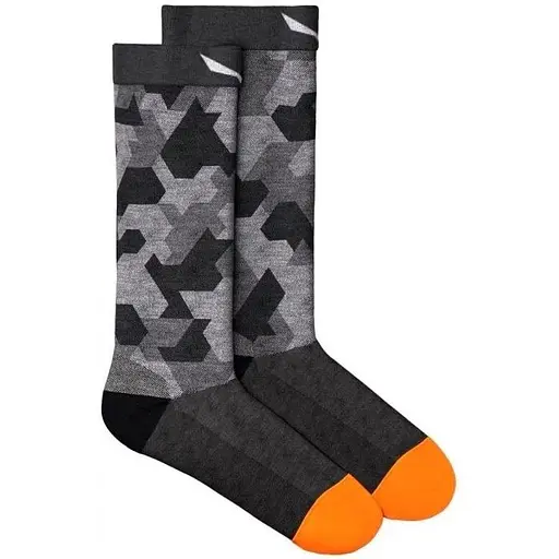 Шкарпетки Salewa Pedroc Camo AM M Crew Sock 39-41 Чорний (1054-013.002.9723)