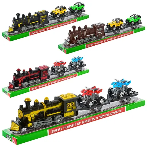 Набір з транспортом, локомотив, машинка, 2 шт. (В асортименті) - фото 2