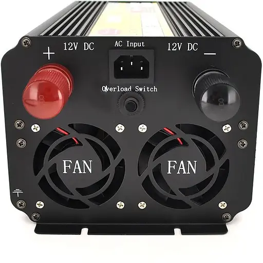 Інвертор напруги Voltronic Wm-7200 (4300Вт) + Charge 20A, 12/220 з апроксимованою синусоїдою, 2 універсальні розетки + USB, клем - фото 2