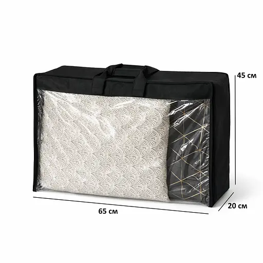 Набір сумок-органайзерів ORGANIZE для речей М 3 шт (чорний) - фото 4