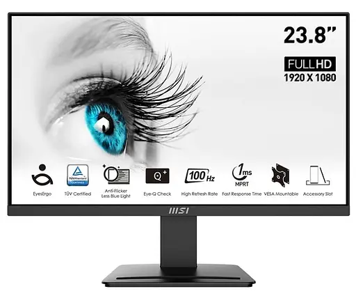 Монитор 23.8" MSI PRO MP2412 FHD VA 100Hz (PRO MP2412) Б/у - фото 1