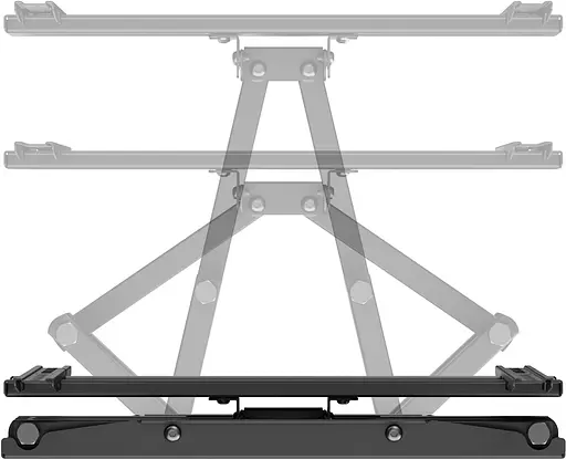 Кронштейн для телевізора AGN AGN70-442P з поворотом/два коліна/32`-70`/40 кг/max.VESA 400x400/Black - фото 6