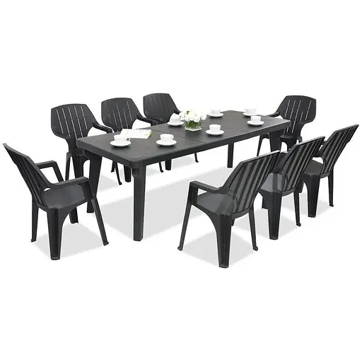 Стул садовый пластиковый Bica Alta графит - фото 8