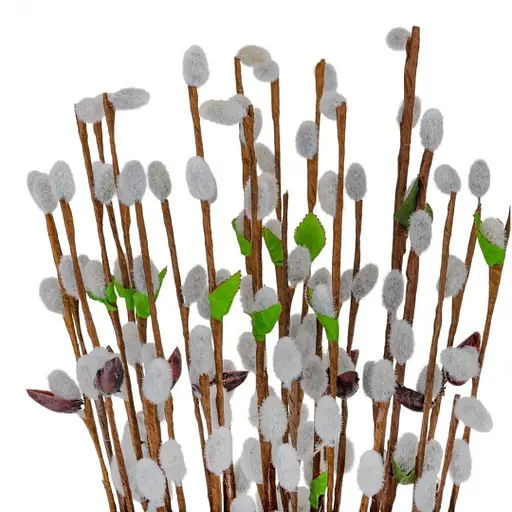 Штучна гілка верби Elisey Котики 65 см 9225-001 коричнева - фото 4