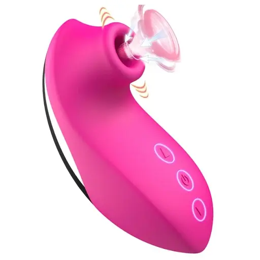 Вакуумний стимулятор клітора I'MCUM Soft Pulse 10 режимів Рожевий (IM-KXY242)