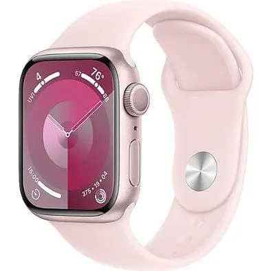 Смарт-часы Apple Watch Series 9 GPS 41 mm Pink Aluminum Case w. Light Pink S. Band - S/M (MR933)