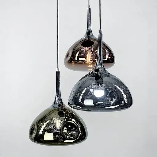 Світильник з м‘ятим склом золотого кольру | Арт. 0565/1 GD | Line F - фото 6