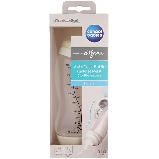 Уцінка. Пляшка антиколікова Canpol babies S-Shape широкоотворова 310 мл (24/200) - фото 4
