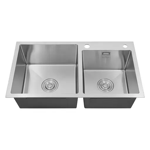 Кухонная мойка Kroner KRP Gebürstet - 7843ZHM (3,0/1,0 мм) (CV022805) - фото 2