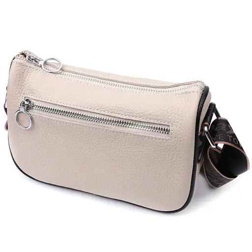 Сумка женская Vintage с вышивкой на лицевой стороне из натуральной кожи 22х14х8 см sum0027045 - фото 2