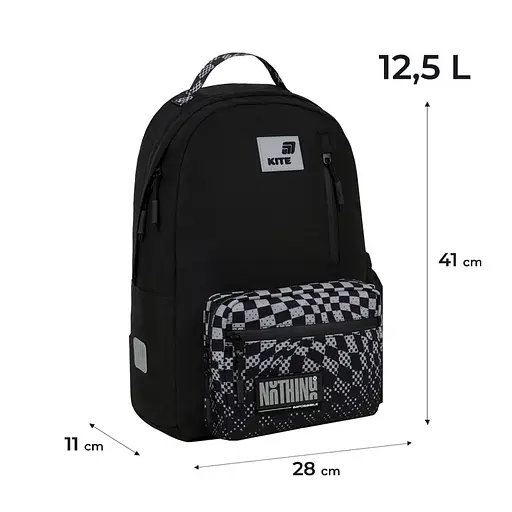 Рюкзак Kite Education teens 949M Nothing Impossible Чорний (K26-949M-2) - фото 3
