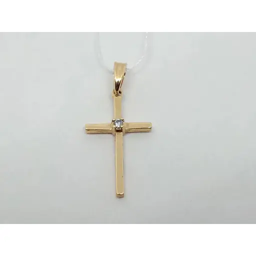 Золотой крестик Империя золота с фианитами. КР294И - фото 2