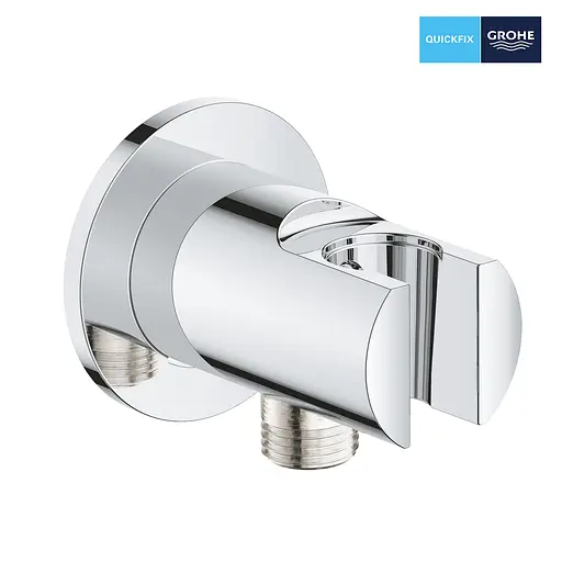 Подключение для душевого шланга с держателем Grohe QuickFix Vitalio Universal 26962001, Хром - фото 3