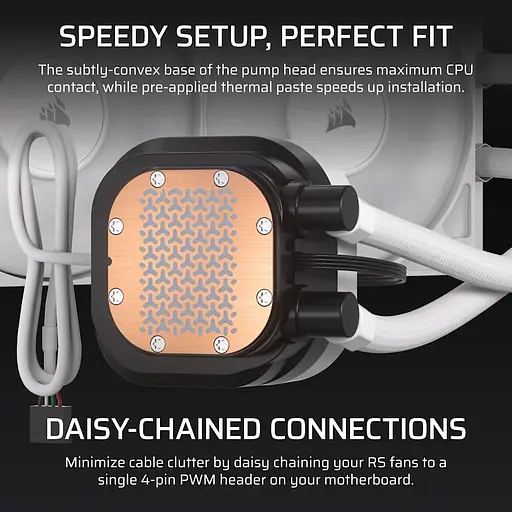 СВО Corsair Nautilus 240 RS LCD White (CW-9061032-WW) - фото 6