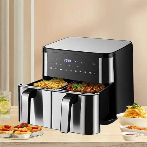 Аерофритюрниця безмасляна Zepline ZP-209 на 2 контейнери по 6л з сенсорним керуванням 4000Вт - фото 7