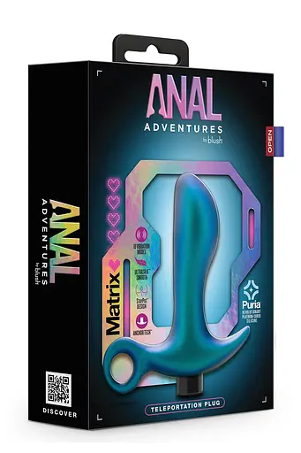 Анальна пробка Anal Adventures Matrix Teleportation Plug 10.8 см (бірюзовий) - фото 5