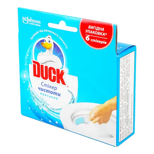 Стикер для очистки туалета Duck Туалетный утенок Морской 6 шт. - фото 2
