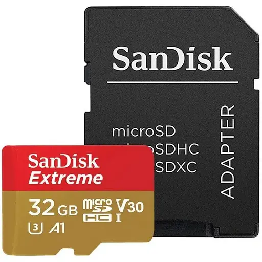 Карта памяти MicroSD SanDisk 32 GB Extreme A1 SDSQXAF-032G-GN6MA - фото 1