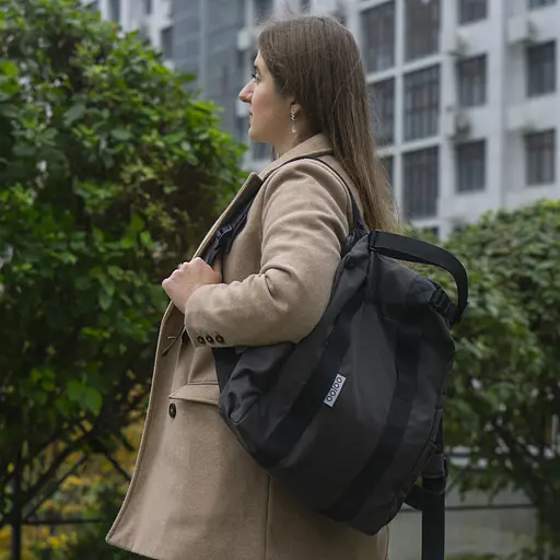 Рюкзак-антикрадій OOLOO Кенгуру mini 40x30x12 см,  антрацит 2700 - фото 7