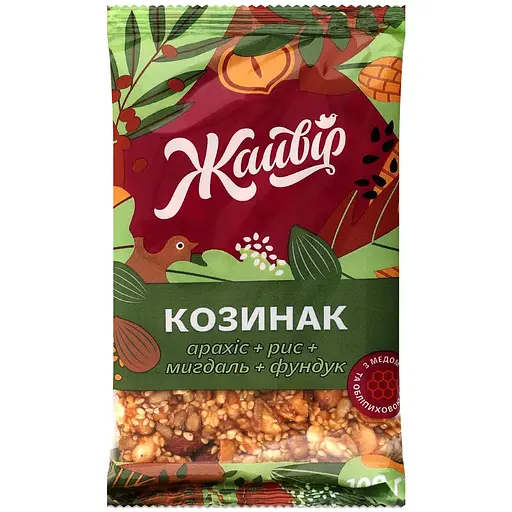 Уцінка. Козинак Жайвір Асорті з мигдалем 100 г (391188)