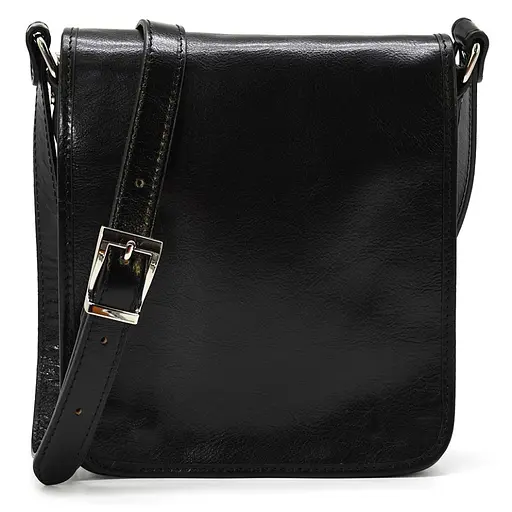 Кожаная мужская сумка через плечо Firenze 26х22х8 см sum0025926 - фото 1