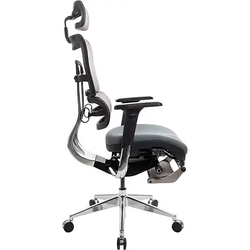 Офисное кресло GT Racer X-802L (W-20, B-40), светло-серое (X-802L Bright Gray (W-20 B-40)) - фото 4