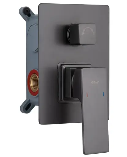 Душевая система для душа Qtap Gemini Gunmetal Black PVD скрытого монтажа QTGEM113GMB45698 - фото 2