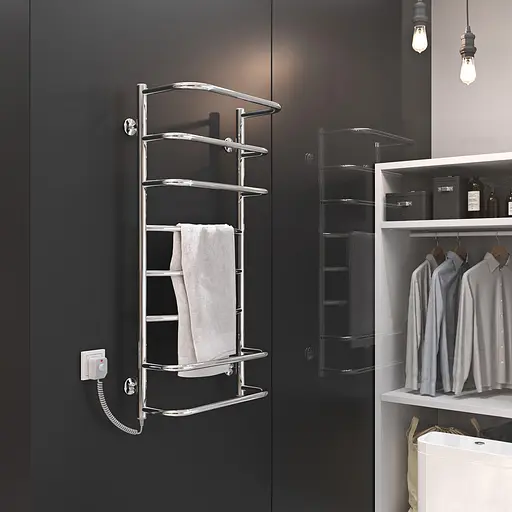 Електрична рушникосушарка Kosser Лайт 800x500/6 EL ДЛА02ЕL, Хром, Ліве - фото 4