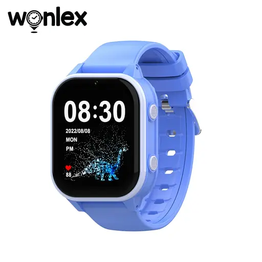 Смарт-часы детские Wonlex KT19 RPO 4G с камерой WI-FI GPS SIM-карта Blue (16994) - фото 2