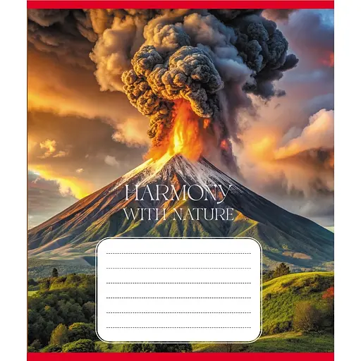 Зошит загальний "Гармонія з природою" Leader 060-610277K-4 в клітинку, 60 аркушів - фото 1