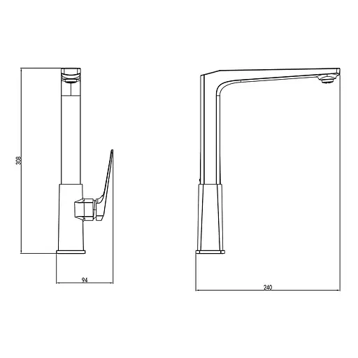 Змішувач для кухні Corso BOLSENA CB-4B237C - фото 5
