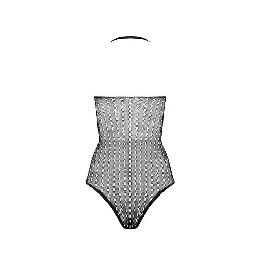Бодистокинг с декольте Passion BS088 black имитация корсетной шнуровки One size - фото 6