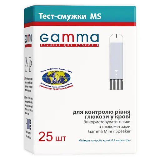 Тест-смужки Gamma MS 25 шт.