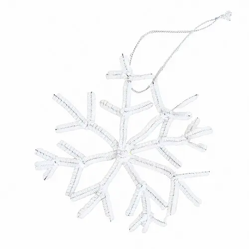 Снежинка шеннил 13 см - фото 1