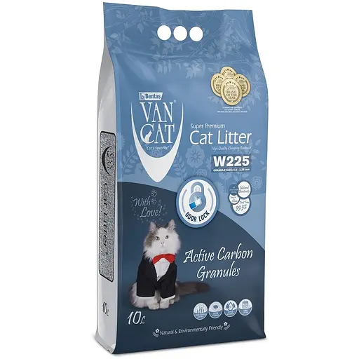 Бентонітовий наповнювач VanCat з гранулами активованого вугілля 10 л
